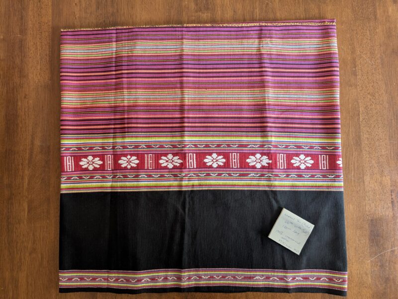 Mixed cotton, traditional textile (Meli-Meli), Sabina dos Santos